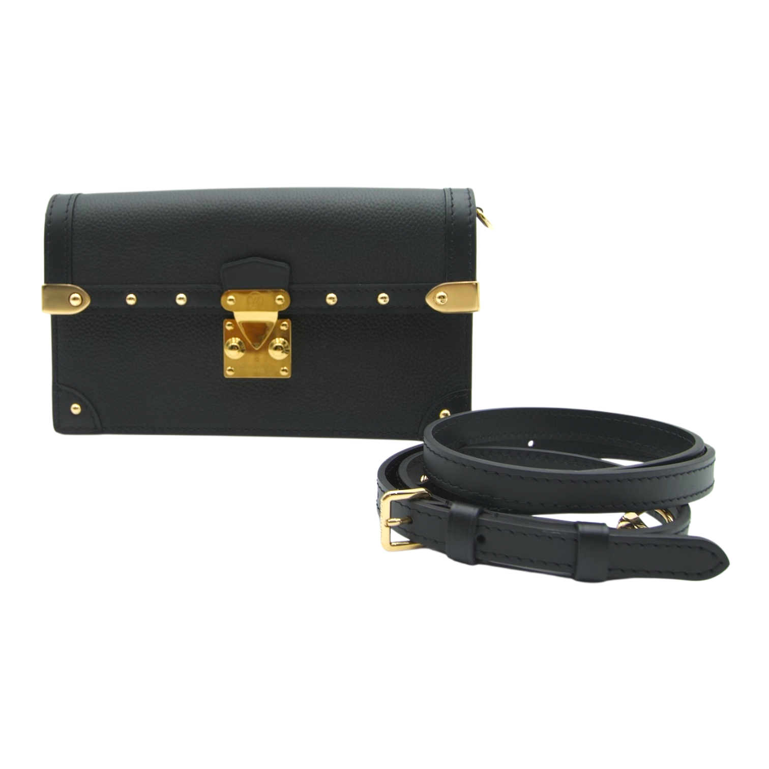 Louis Vuitton Trunk Chain Wallet Black