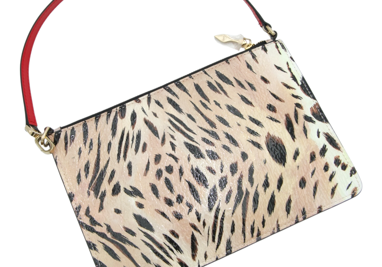 Christian Louboutin Cabata Leopard-Print Tote with Spikes
