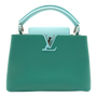 Louis Vuitton Capucines BB Green Taurillon Leather Silver Hardware