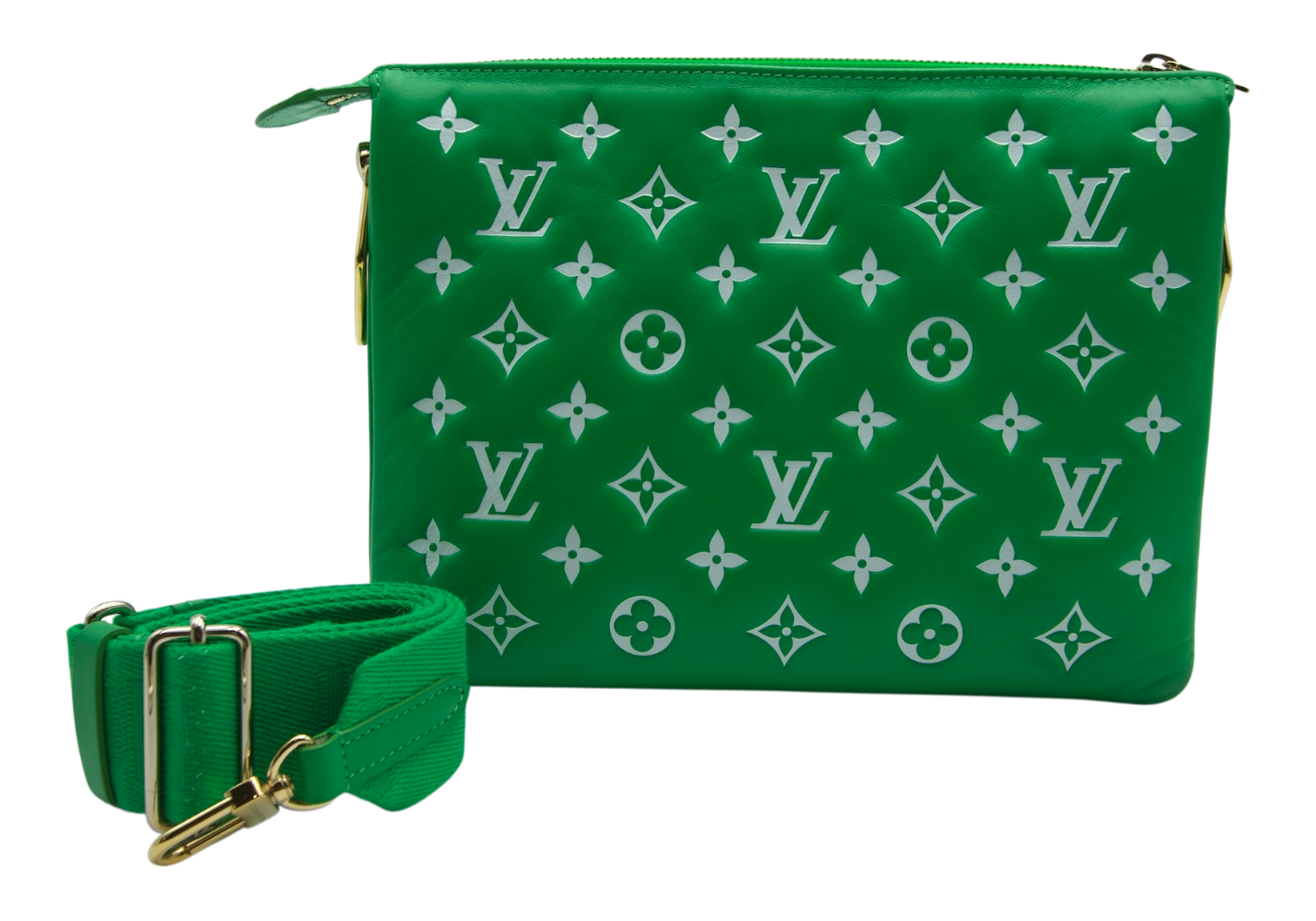 Louis Vuitton Coussin PM Green Monogram Empreinte Leather