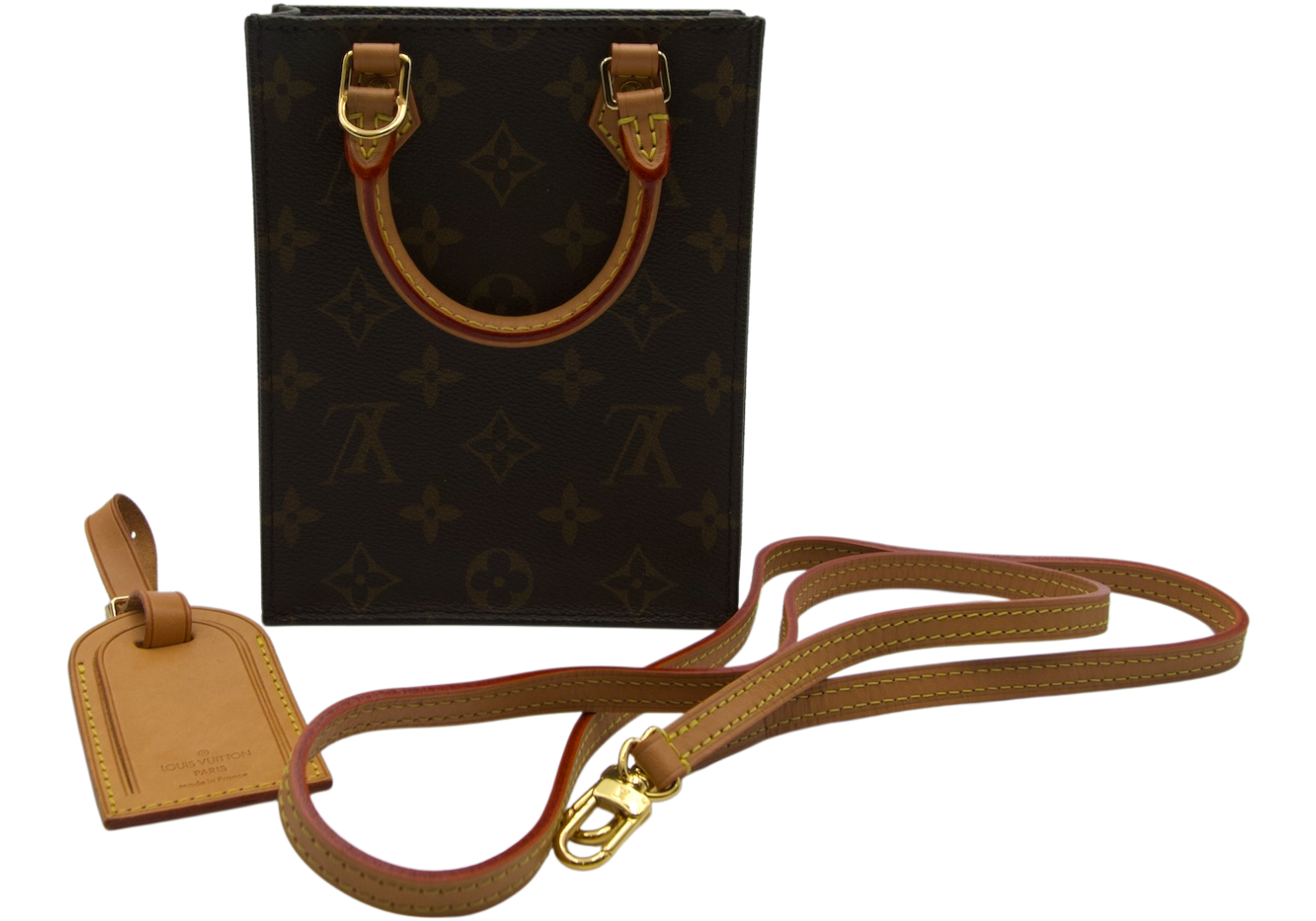 Louis Vuitton Petit Sac Plat, Monogram Canvas