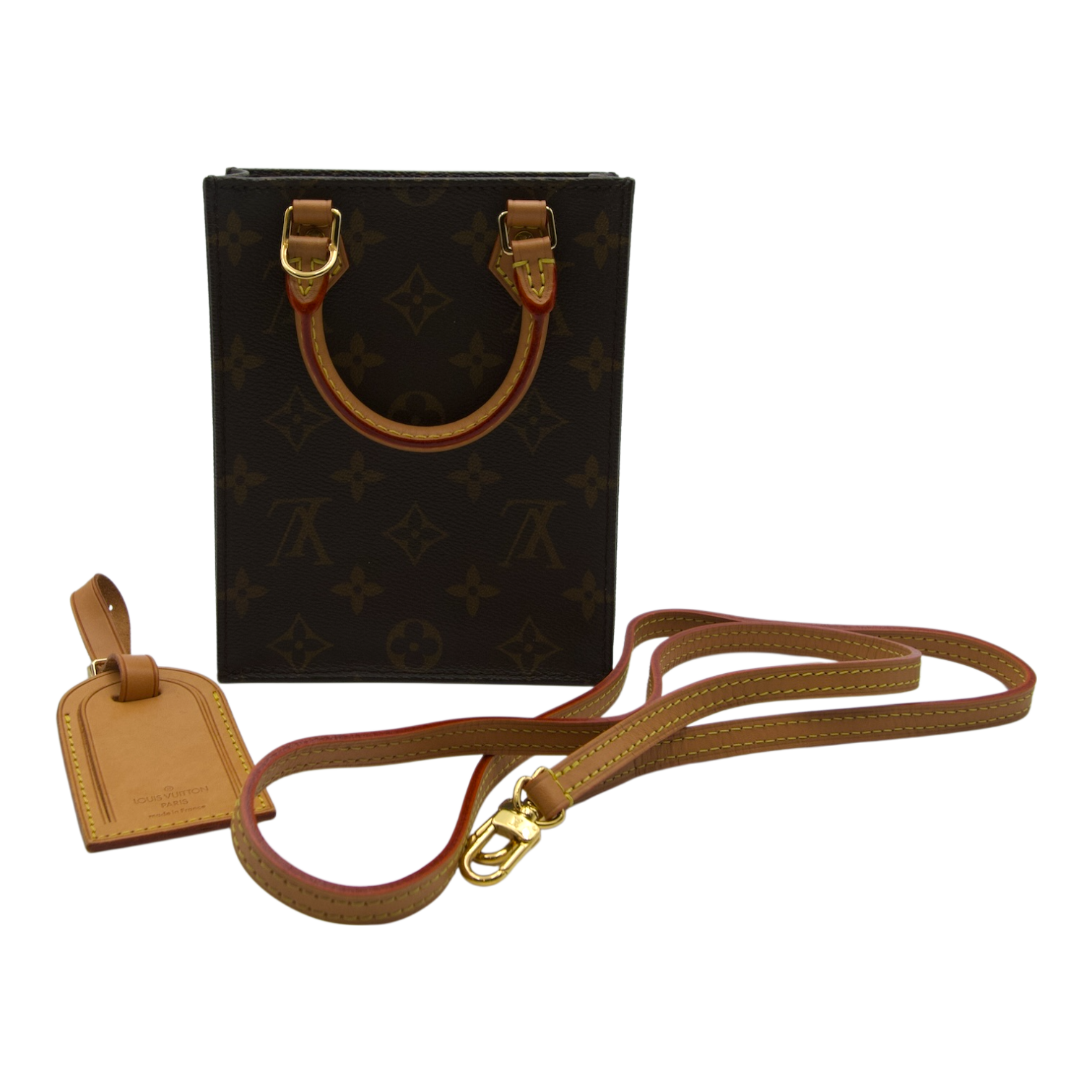 Louis Vuitton Petit Sac Plat, Monogram Canvas