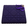 Dior Lady Dior Diamond Quilted Wallet Indigo