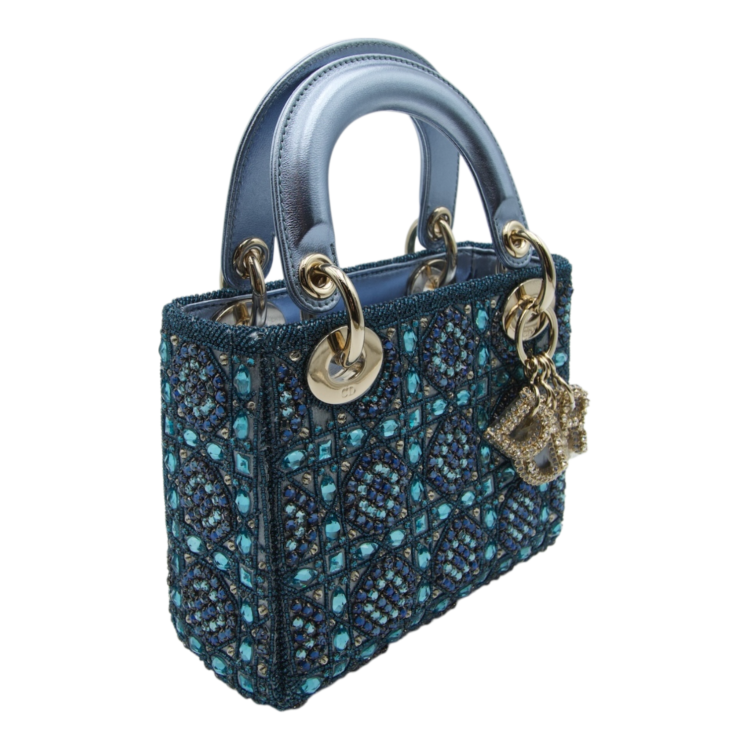 Dior Diorissimo Metallic Blue Mini