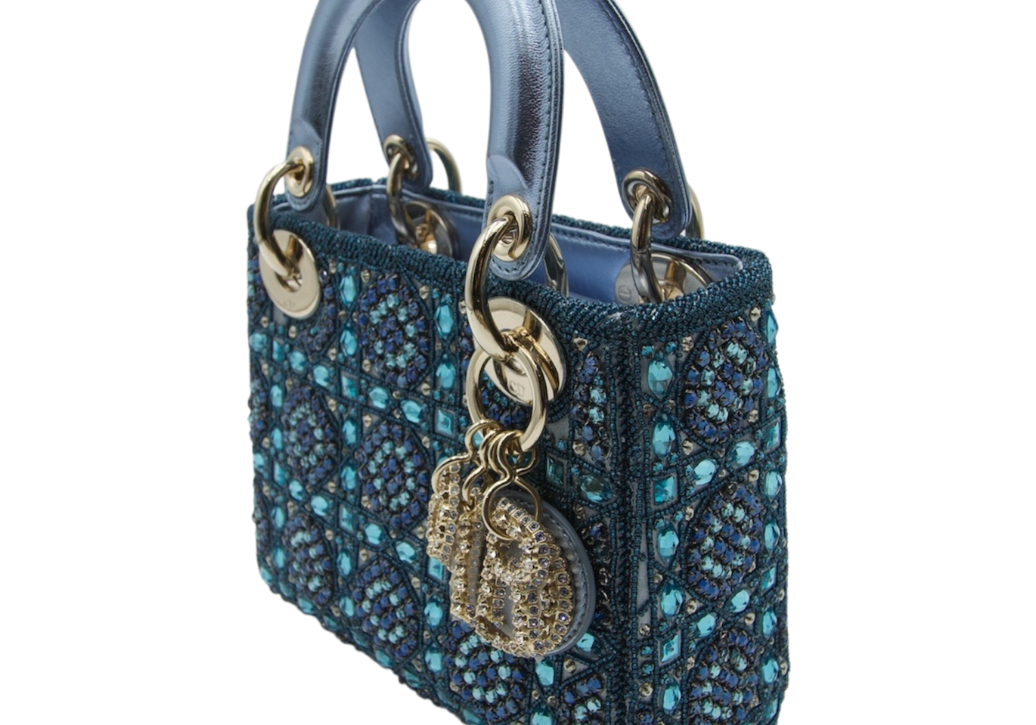 Dior Diorissimo Metallic Blue Mini