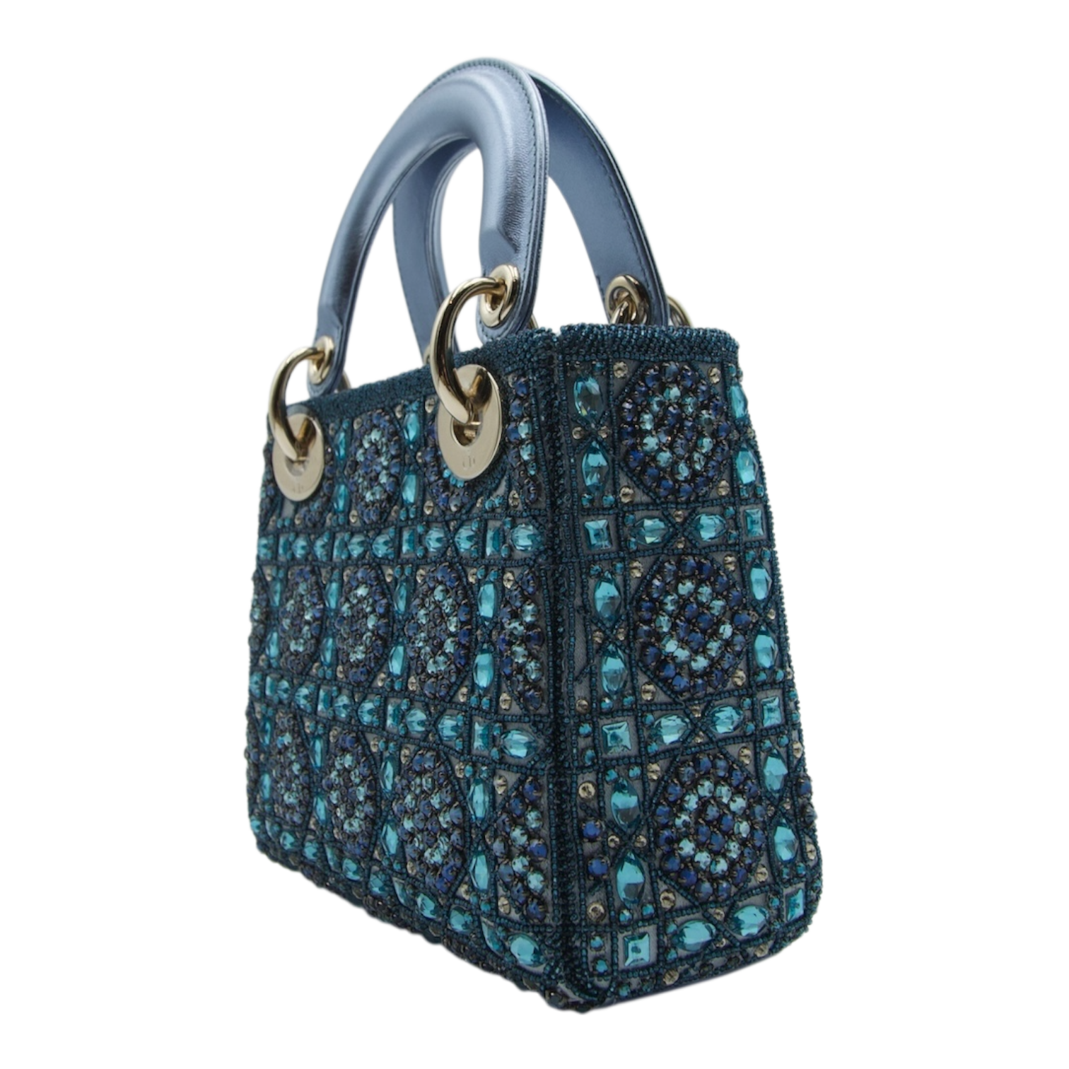 Dior Diorissimo Metallic Blue Mini