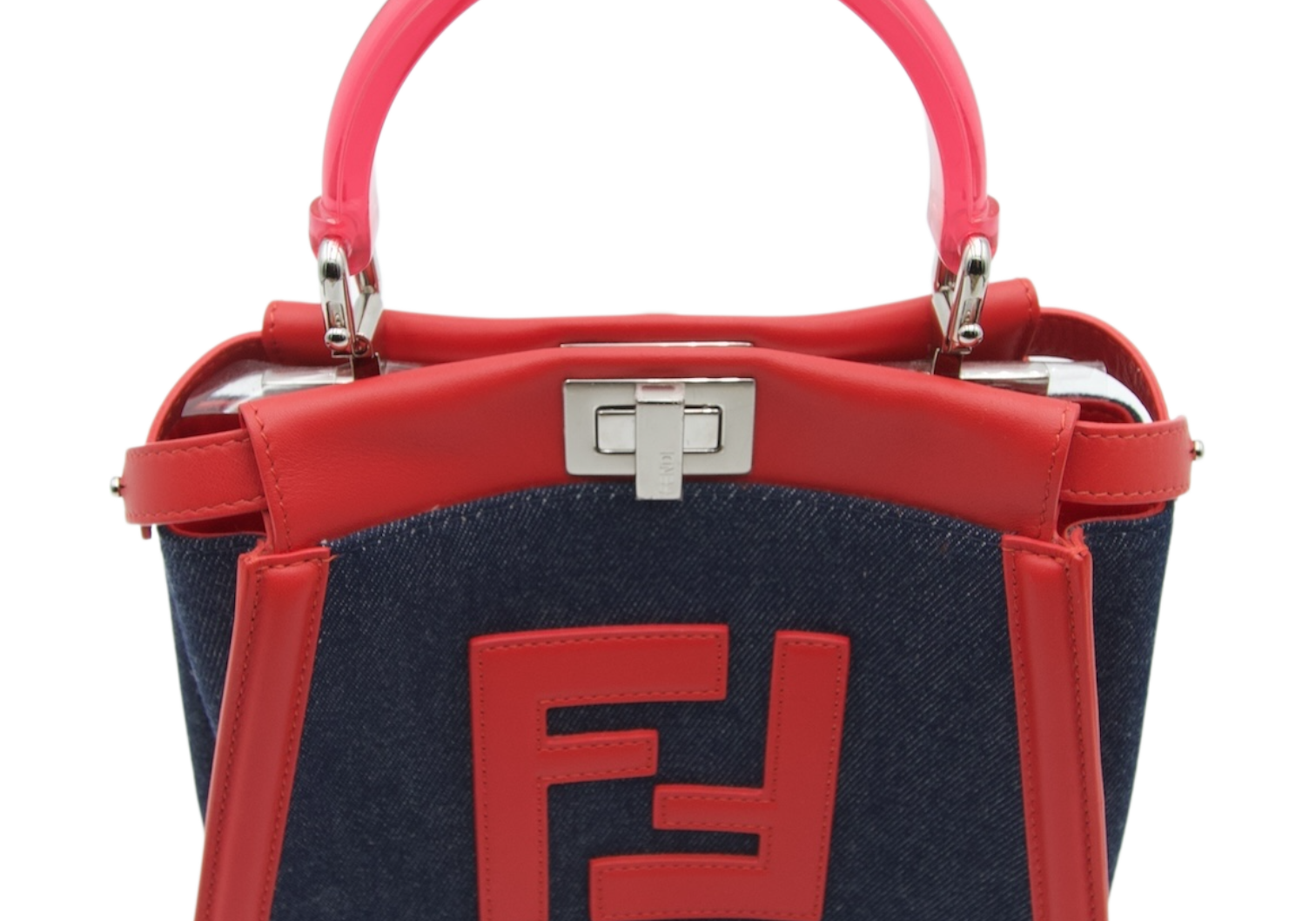 Fendi Denim Peekaboo Shoulderbag
