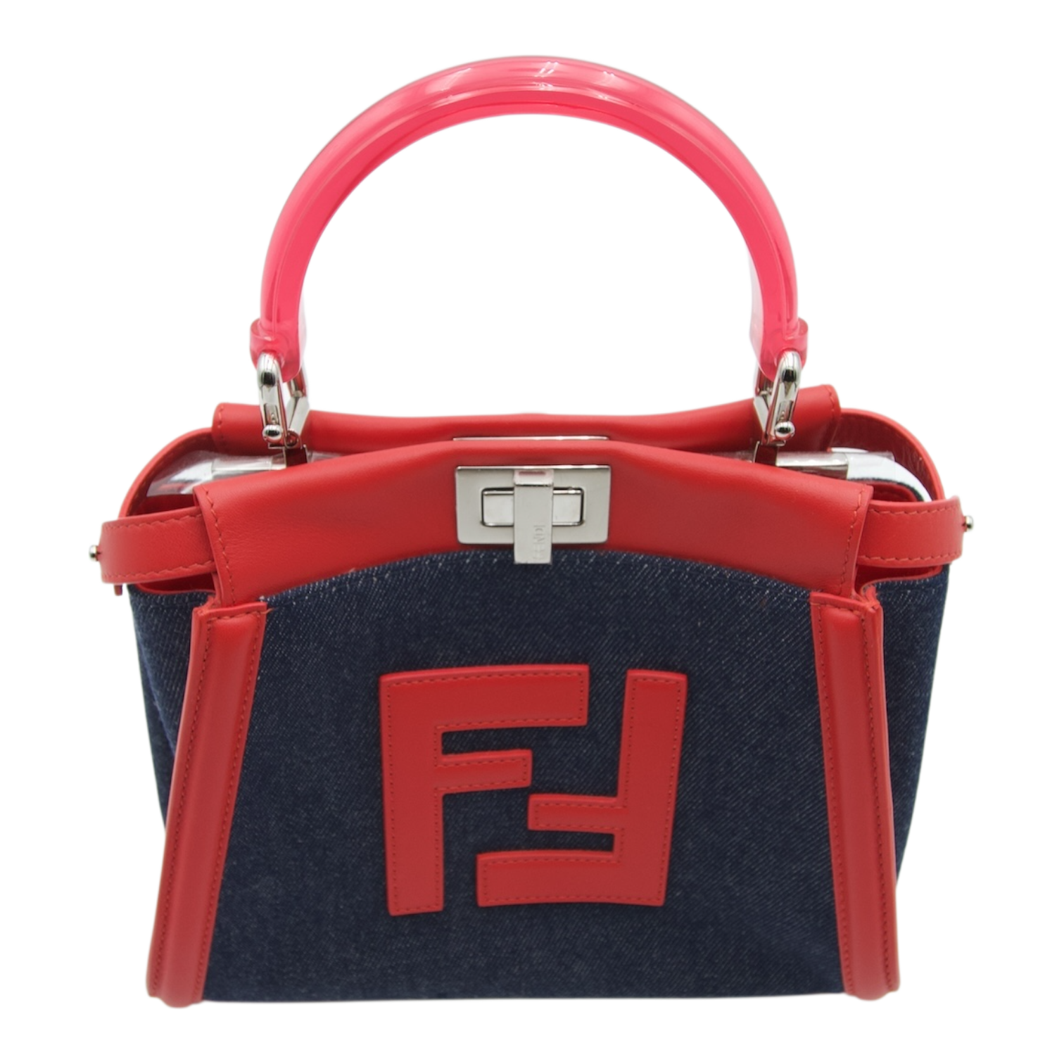 Fendi Denim Peekaboo Shoulderbag