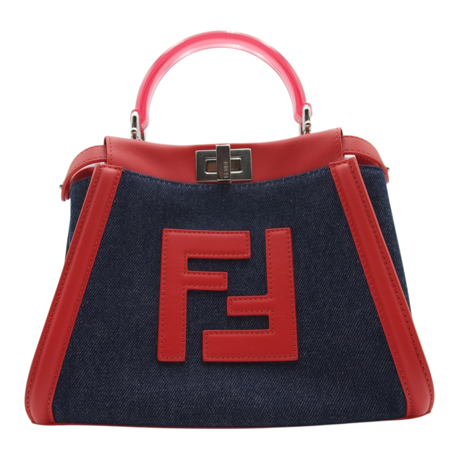 Fendi Denim Peekaboo Shoulderbag