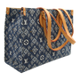 Louis Vuitton OnTheGo MM 1854 Jacquard Canvas Tote Denim Blue