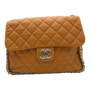 Chanel Chain Around Maxi Flap Honey Beige