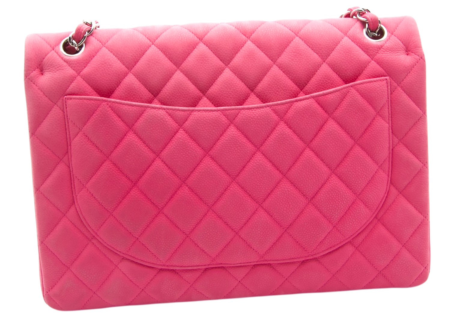 Chanel Classic Double Flap Maxi Bag Bubblegum Pink Lambskin