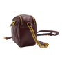 Bally Maroon Leather Shoulder Bag