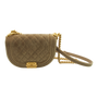 Chanel Boy Saddle Bag Beige Suede