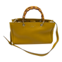 Gucci GG Bamboo Handle Leather Bag Mustard
