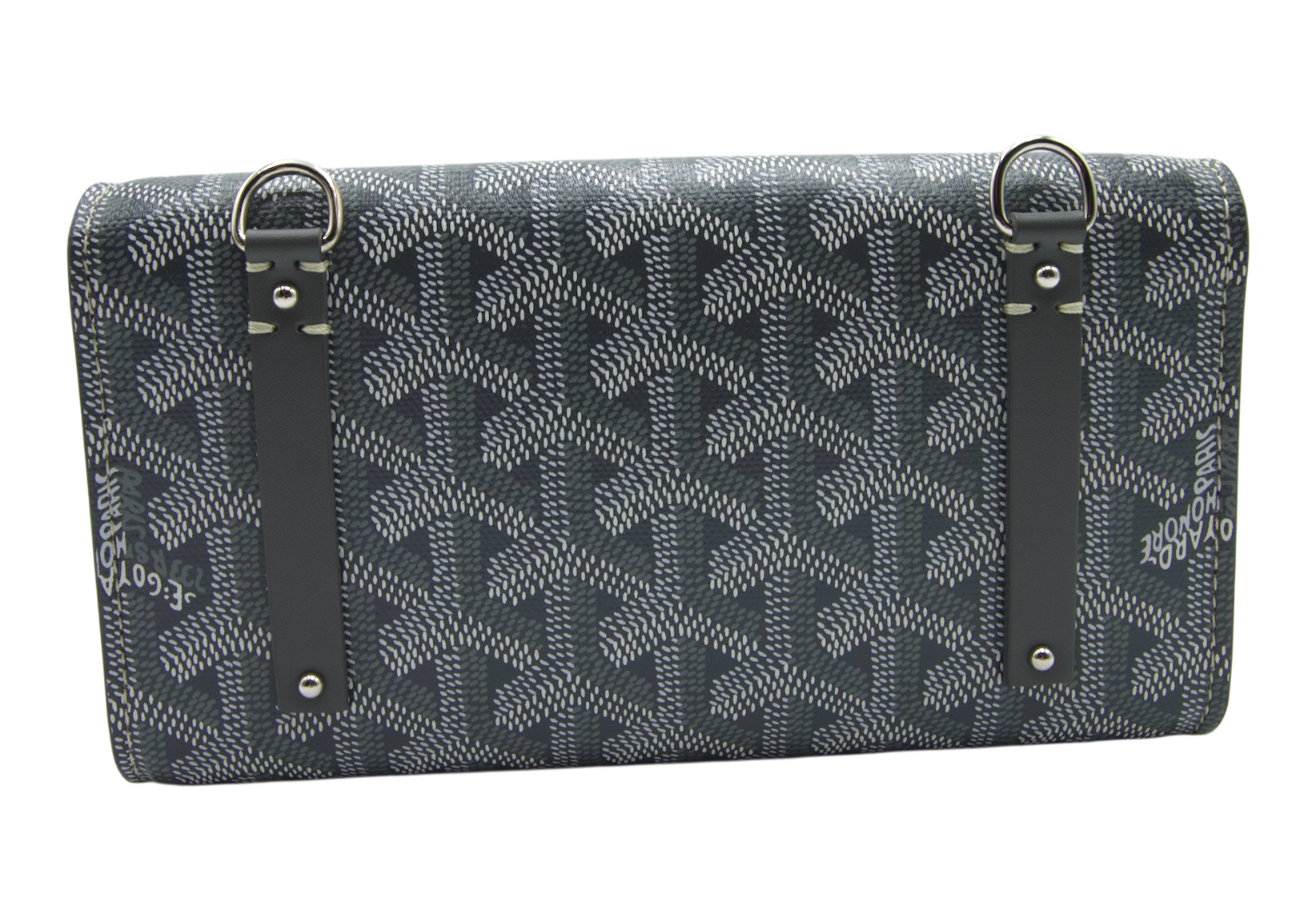 Goyard Monte-Carlo Bois Clutch Blue Goyardine Canvas