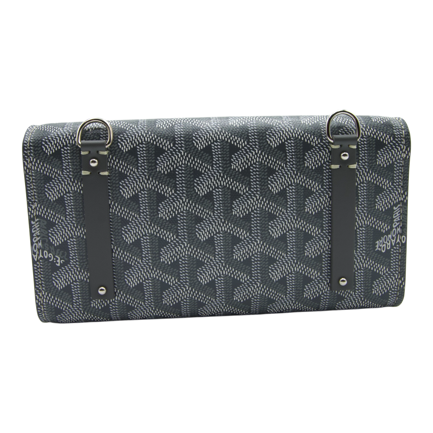 Goyard Monte-Carlo Bois Clutch Blue Goyardine Canvas