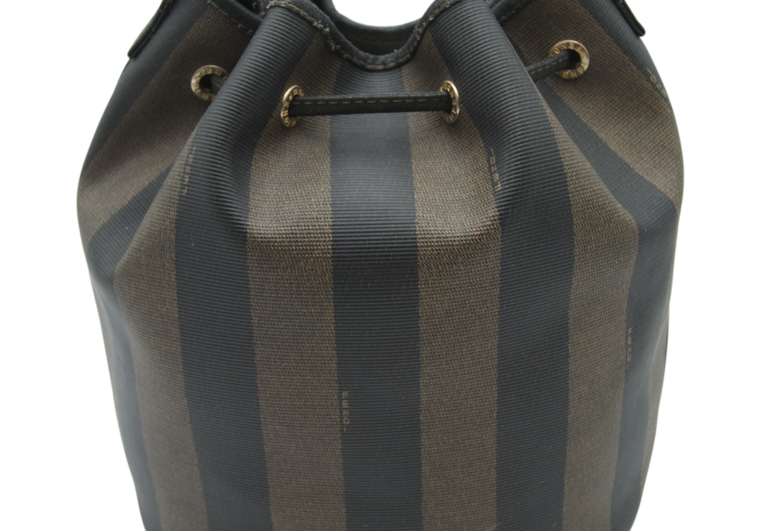 Fendi Pequin Stripe Bucket Bag