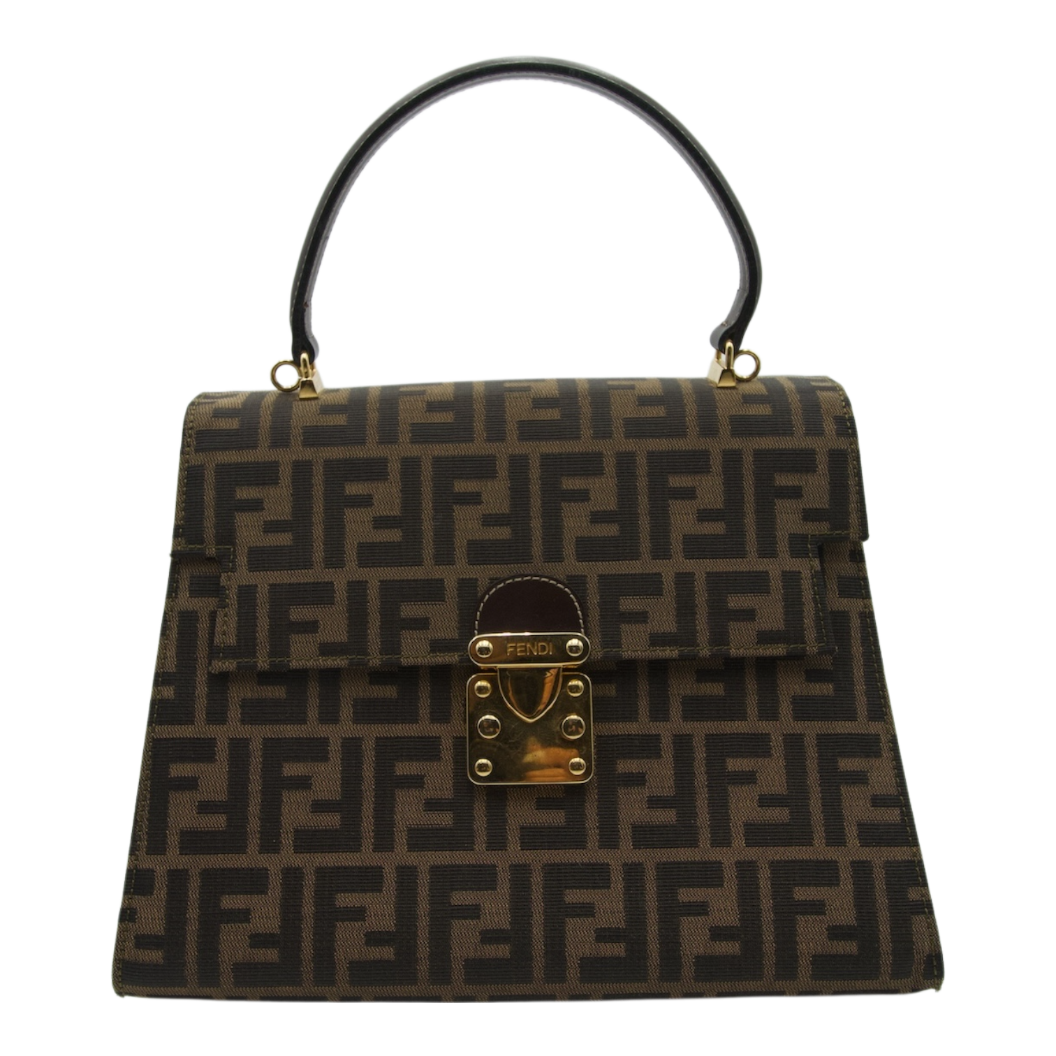 Fendi Vintage Zucca Top Handle Satchel