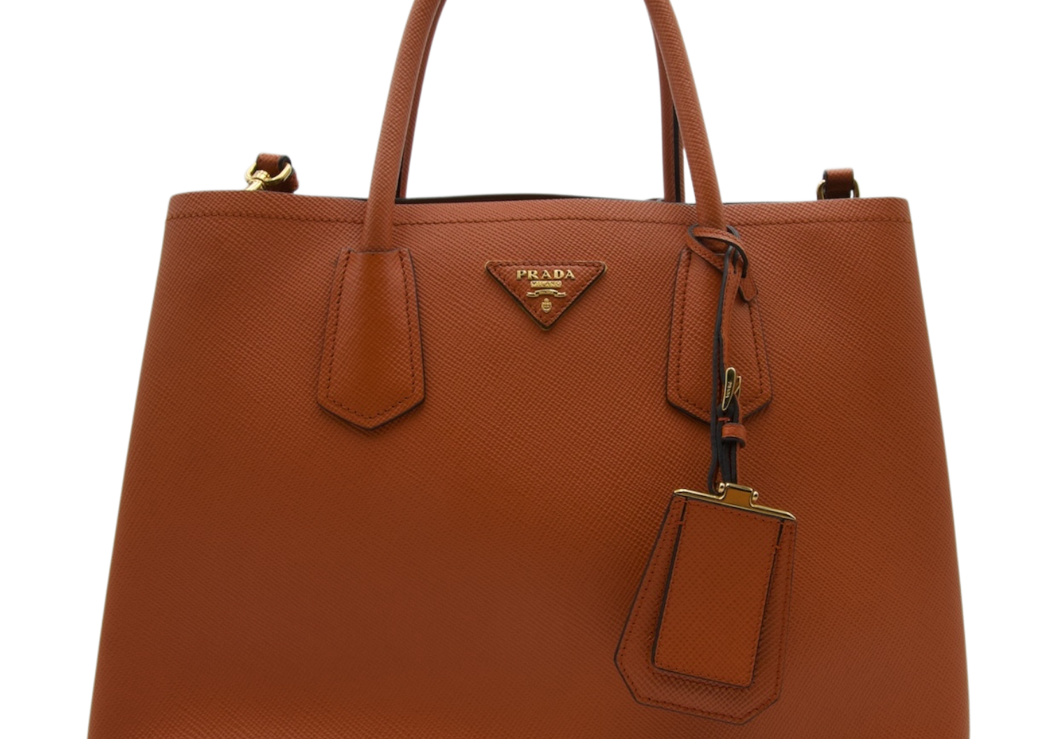 Prada Galleria Medium Orange Tote
