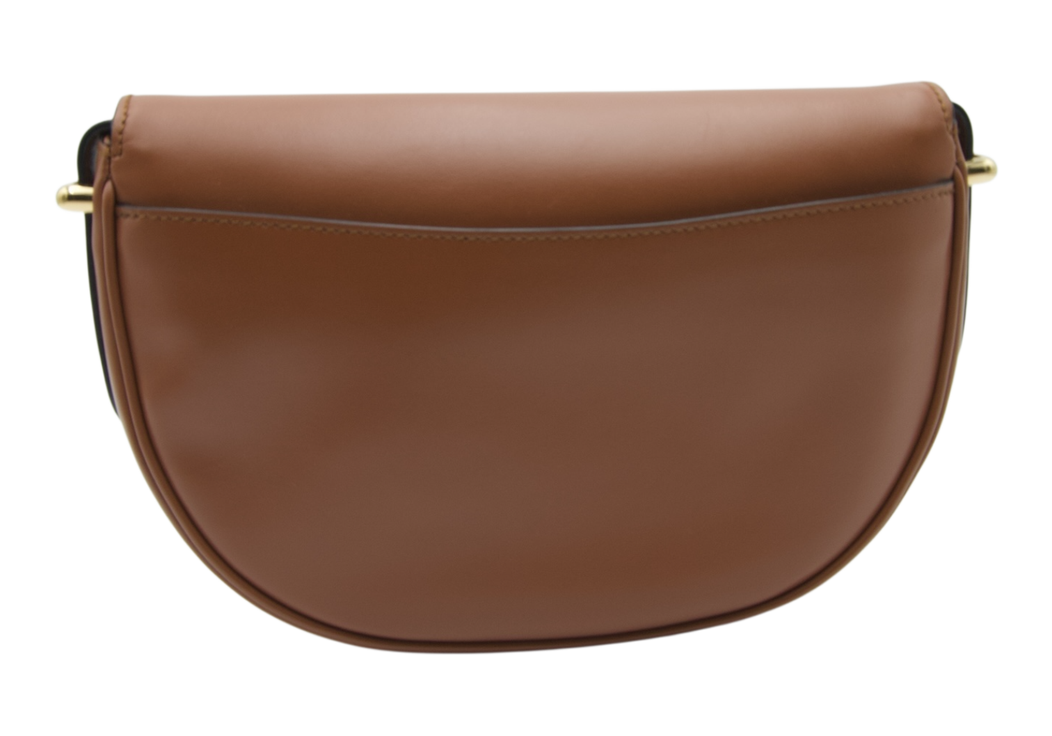 Prada Half Moon Crossbody Brown Leather