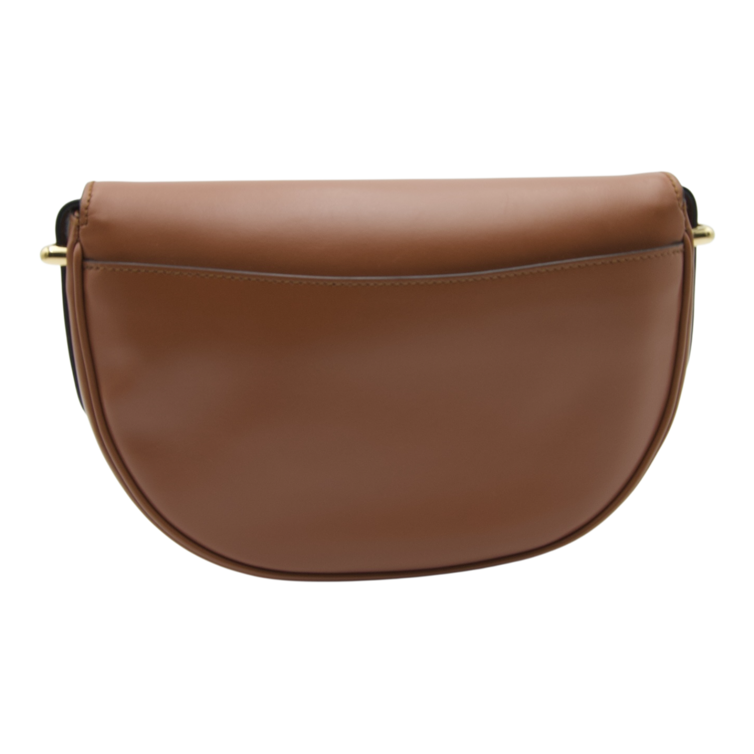 Prada Half Moon Crossbody Brown Leather