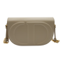 Dior CD Signature Flap Bag Beige Leather