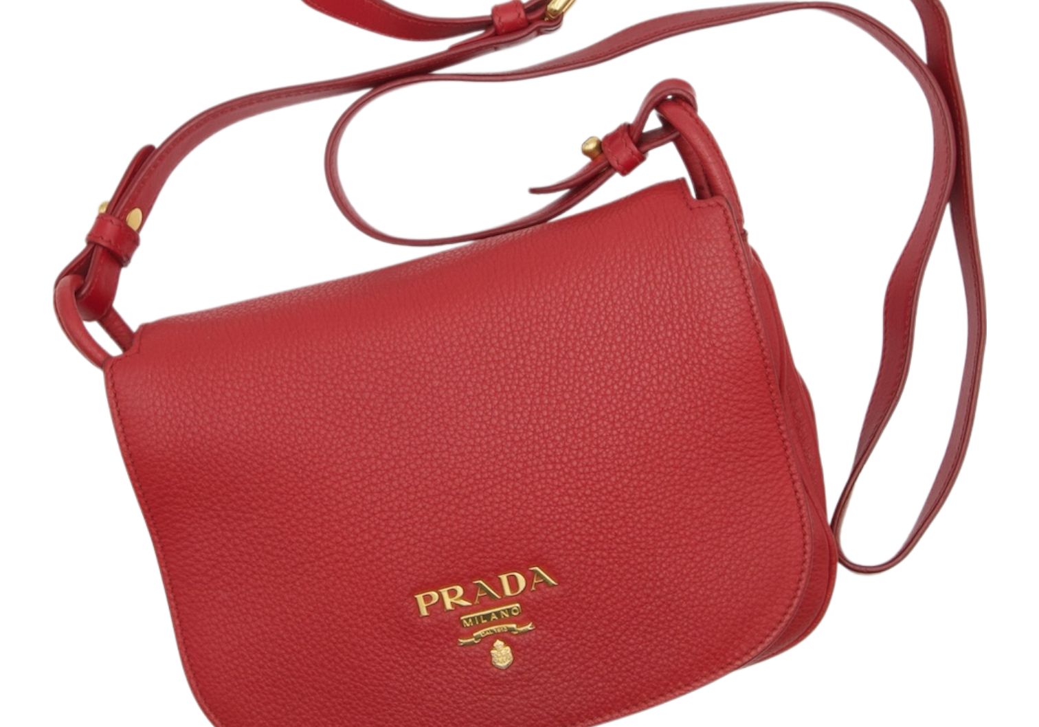 Prada Leather Shoulderbag, Red
