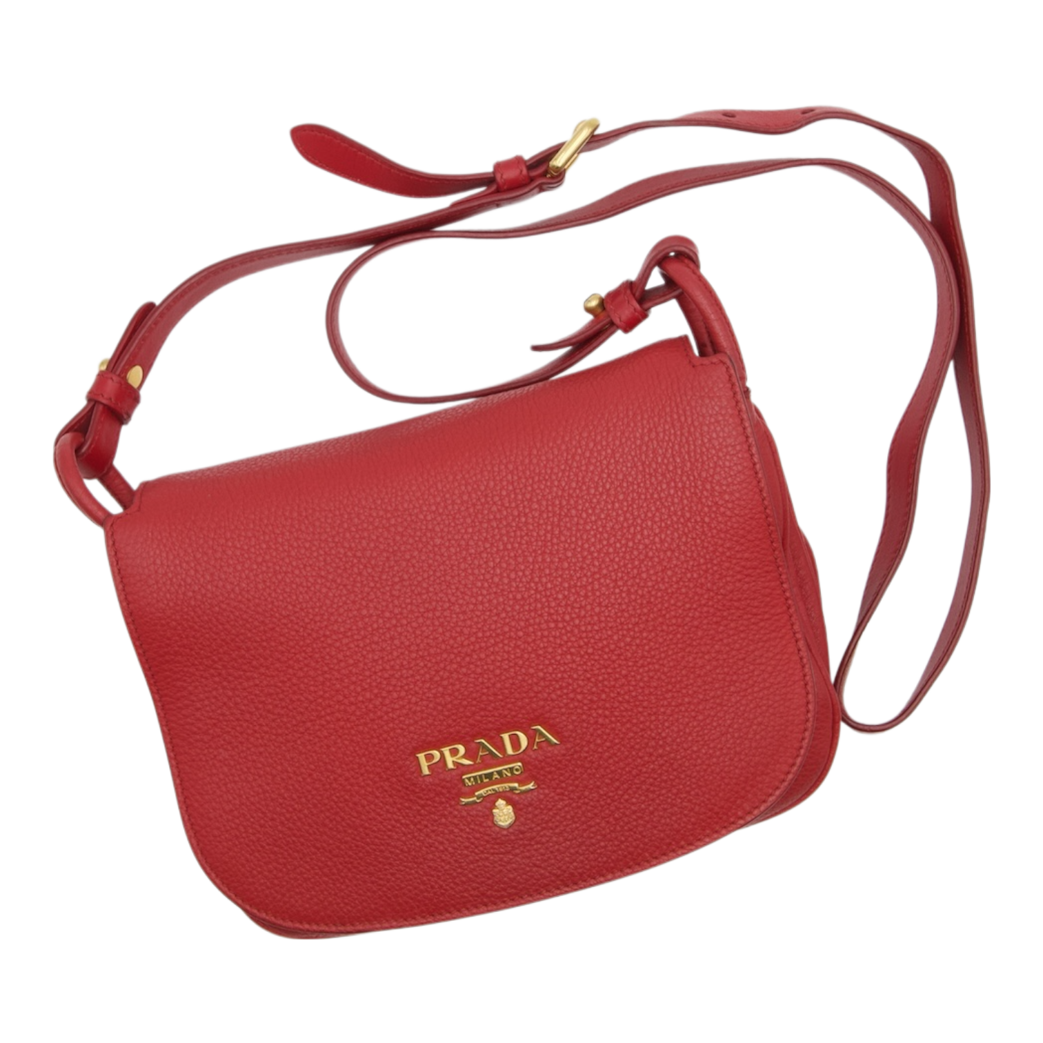 Prada Leather Shoulderbag, Red