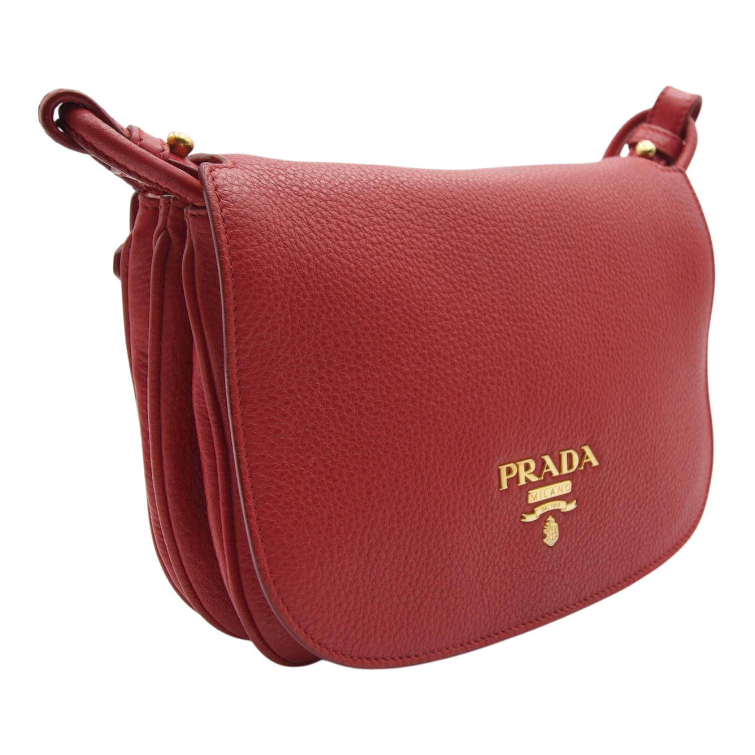 Prada Leather Shoulderbag, Red