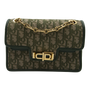 Dior Trotter Oblique Chain Shoulder Bag Green