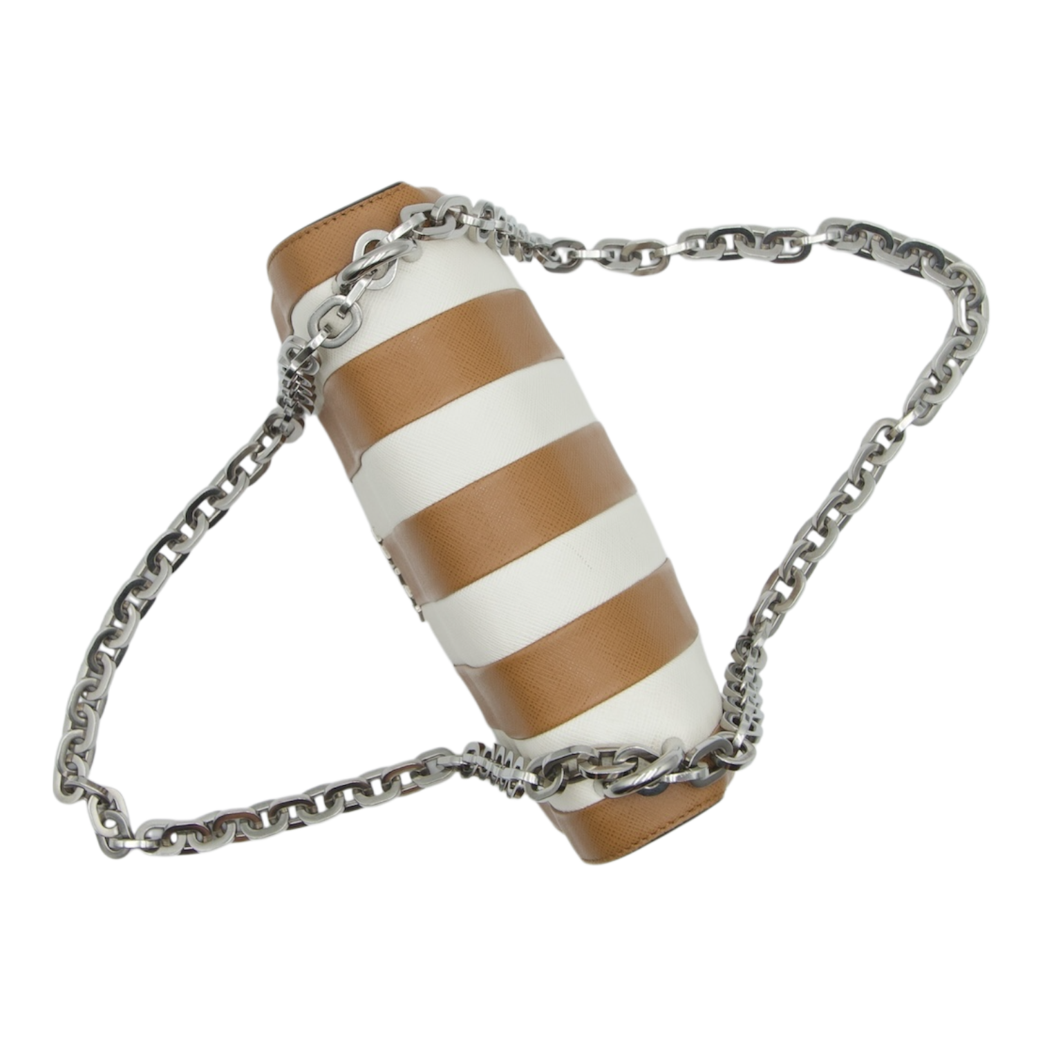 Prada Striped Saffiano Bag