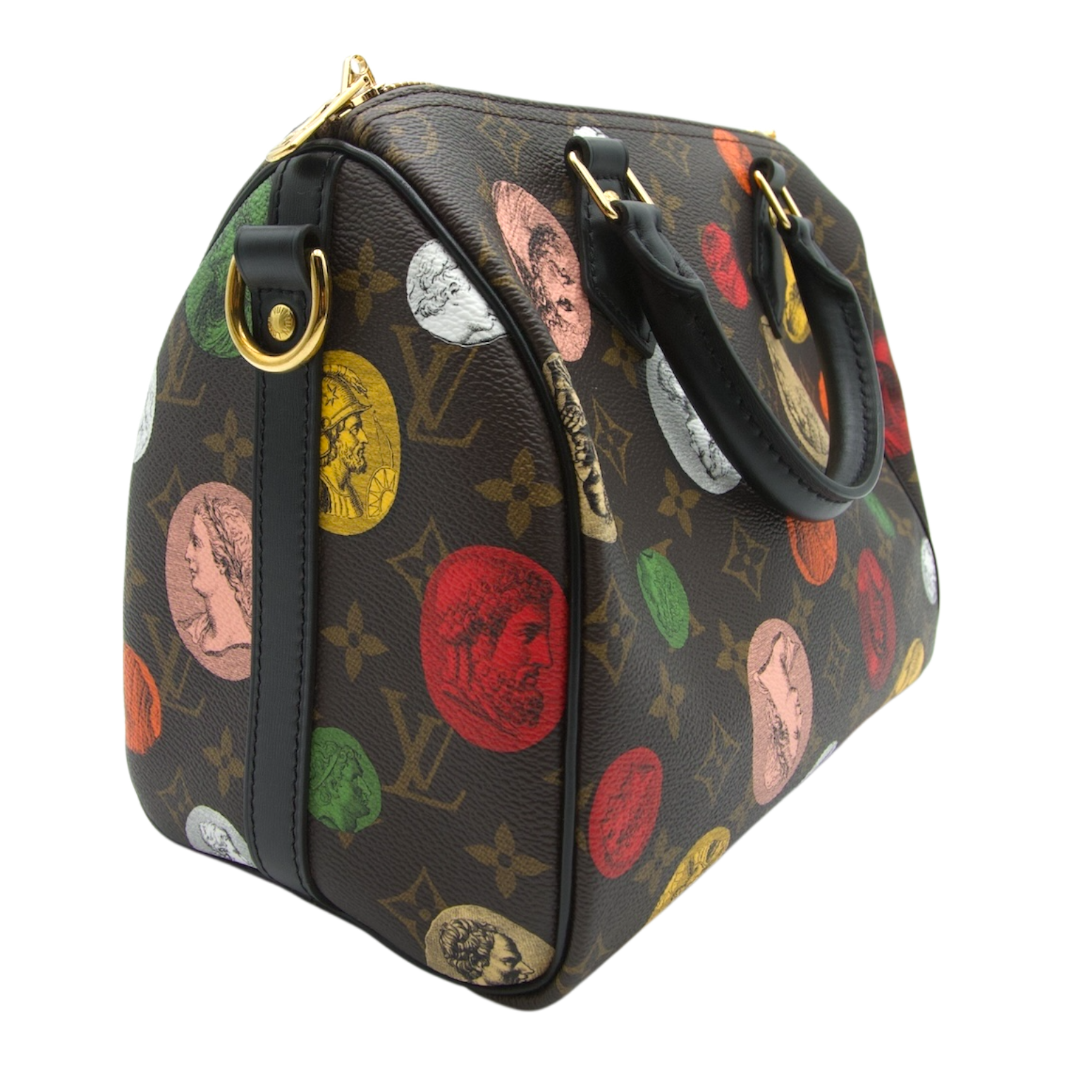 Louis Vuitton X Fornasetti Speedy Bandouliere Monogram Cameo