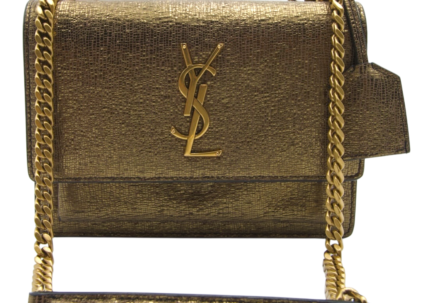 Saint Laurent Kate Metallic Gold Crossbody
