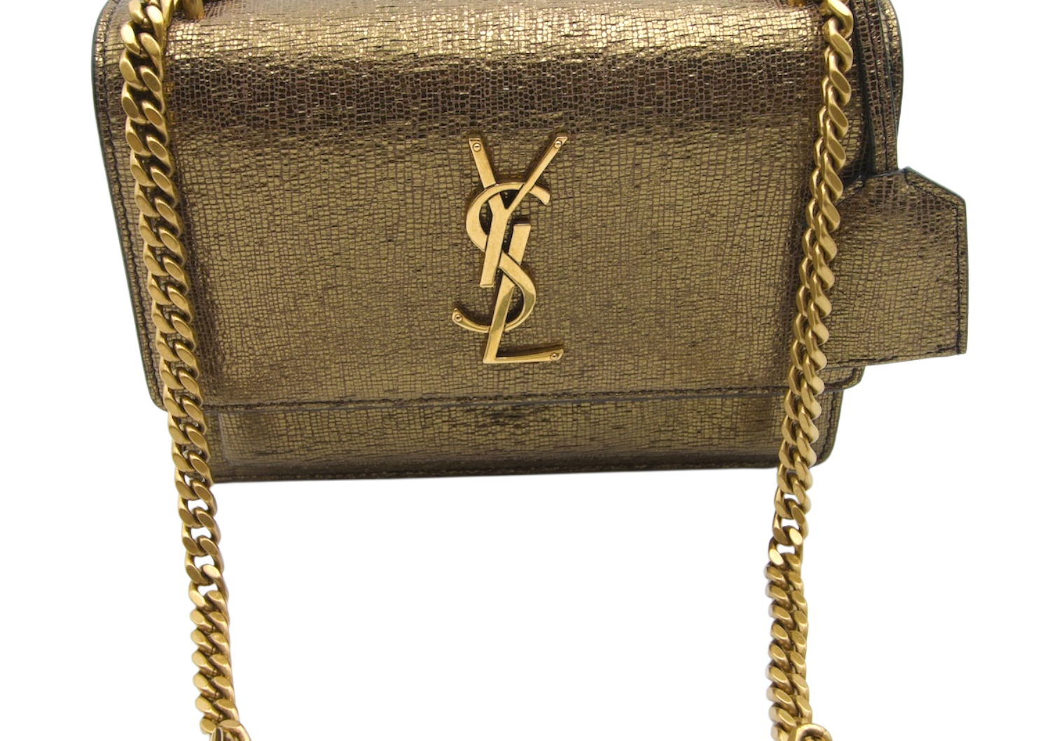 Saint Laurent Kate Metallic Gold Crossbody