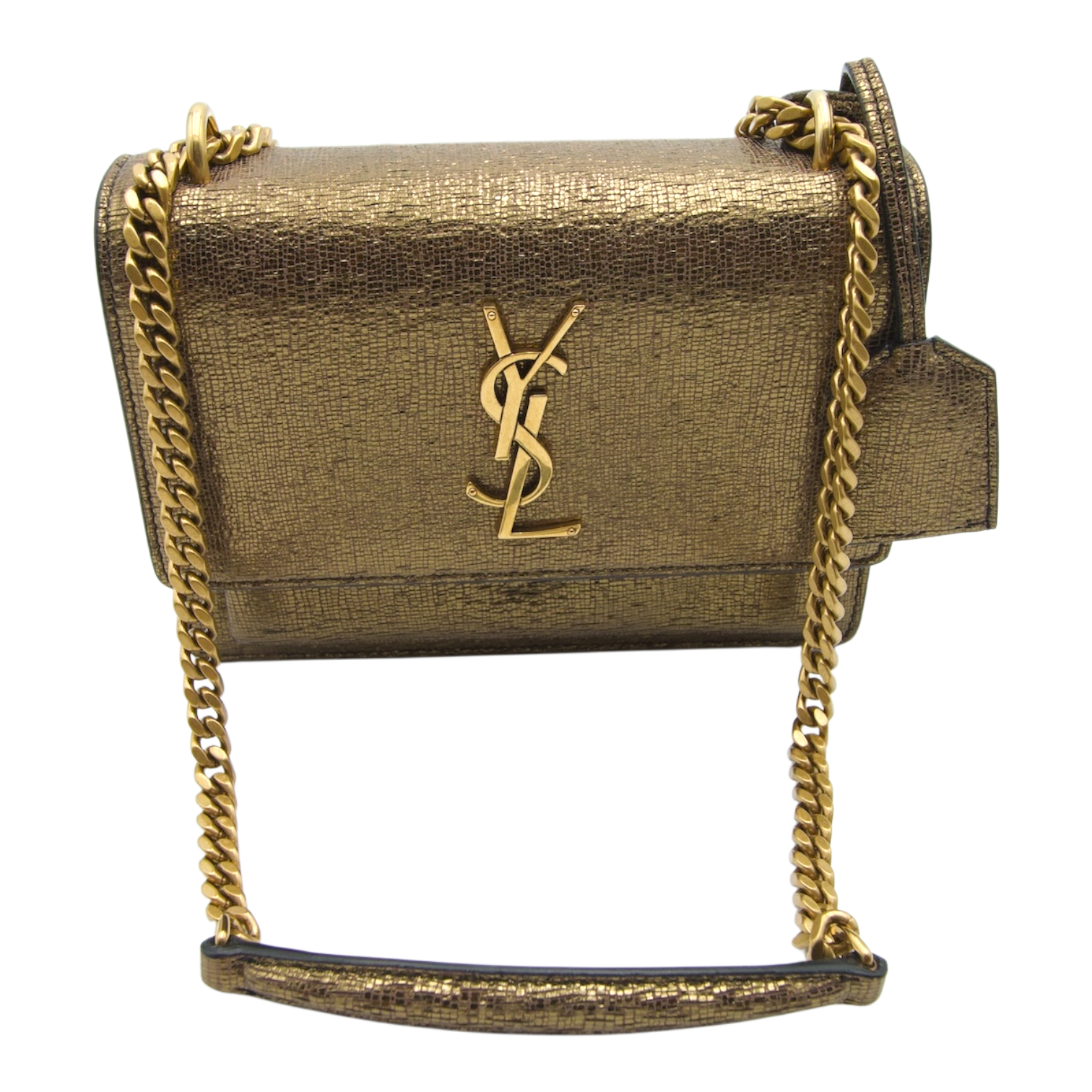 Saint Laurent Kate Metallic Gold Crossbody