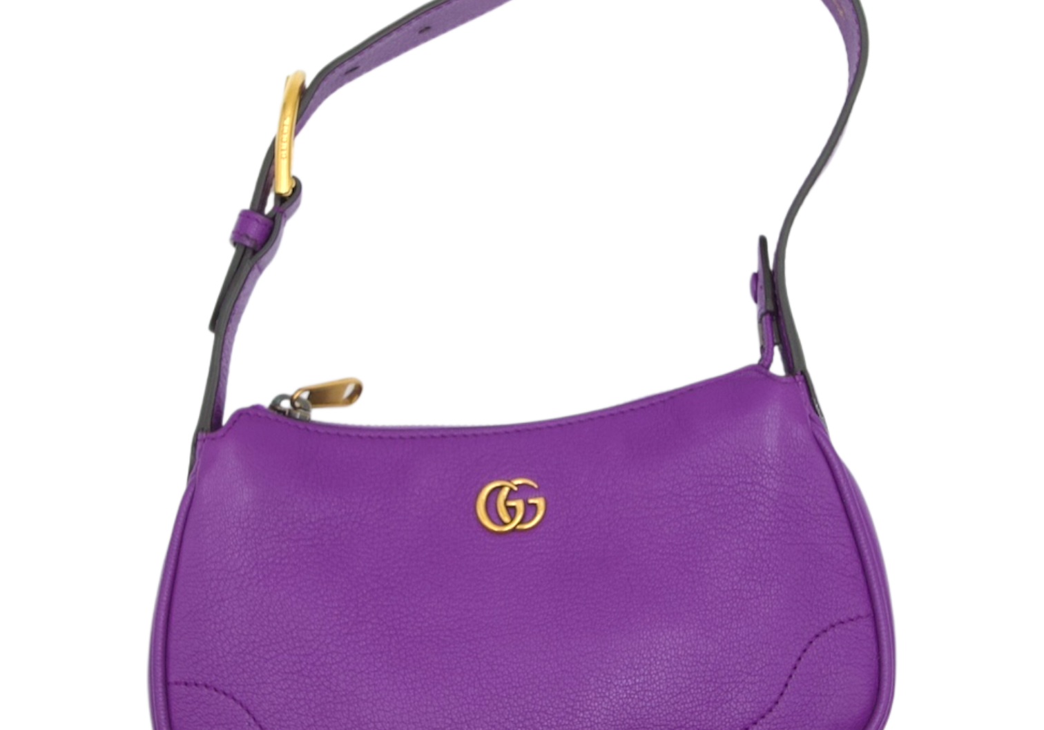 Gucci Mini Leather Aphrodite Shoulder Bag Purple