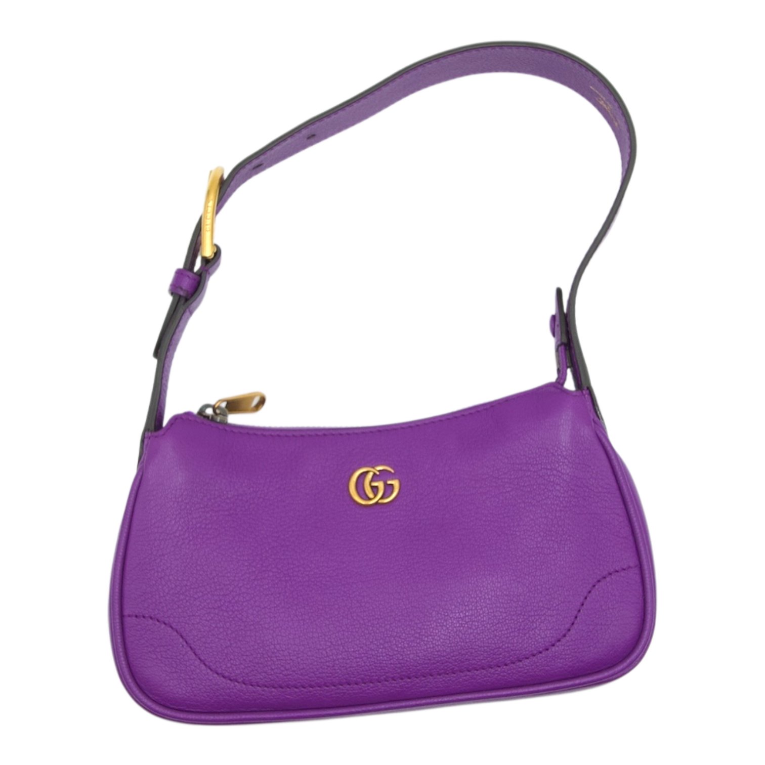 Gucci Mini Leather Aphrodite Shoulder Bag Purple