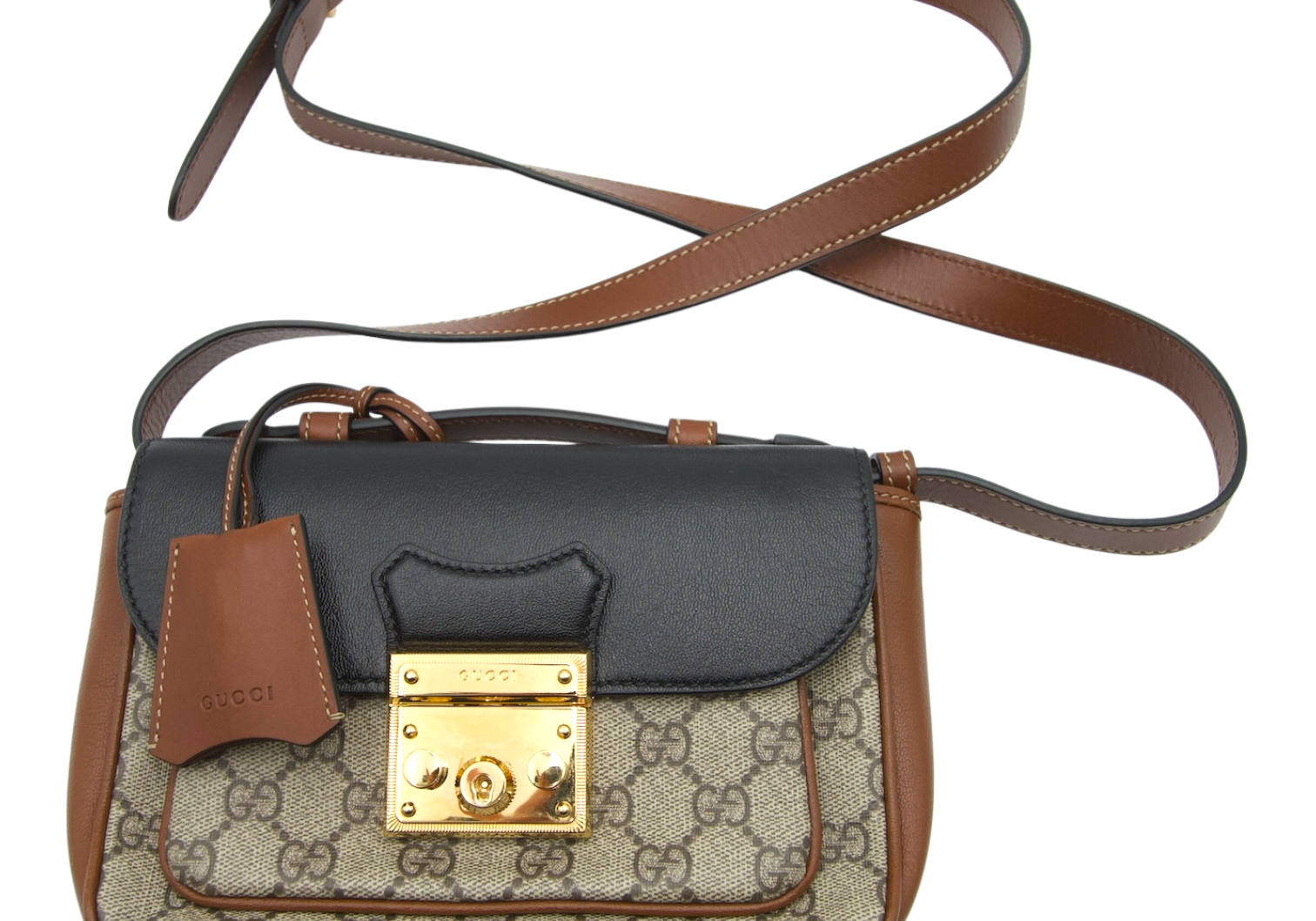 Gucci Padlock GG Supreme Small Shoulder Bag Tri-Color
