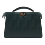 Fendi Peekaboo Iconic Mini Top Handle Bag Dark Green
