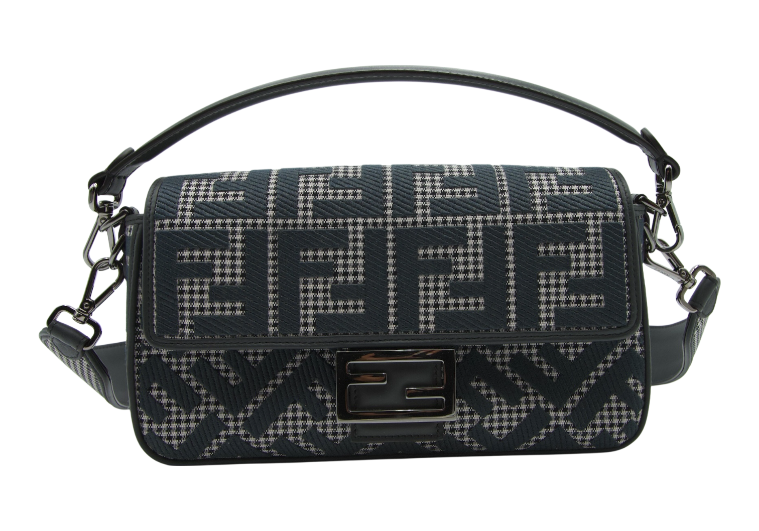 Fendi Zucca Baguette Canvas Grey