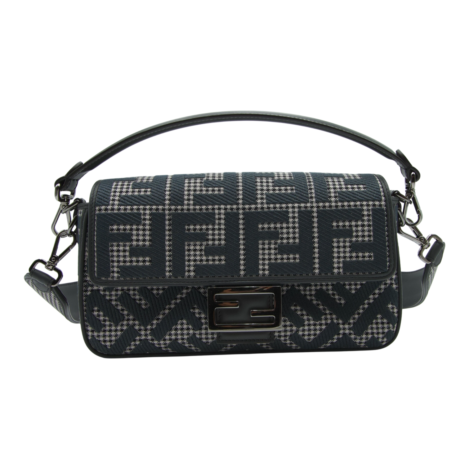 Fendi Zucca Baguette Canvas Grey