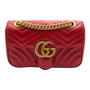 Gucci GG Marmont Mini Shoulder Bag Red