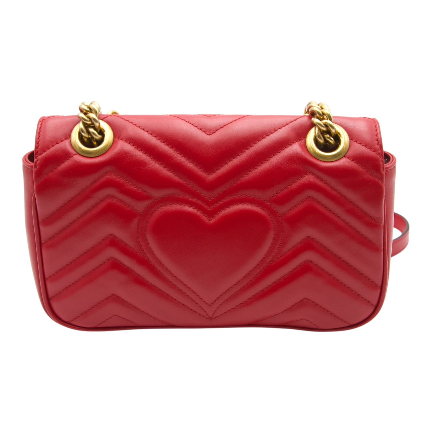 Gucci GG Marmont Mini Shoulder Bag Red