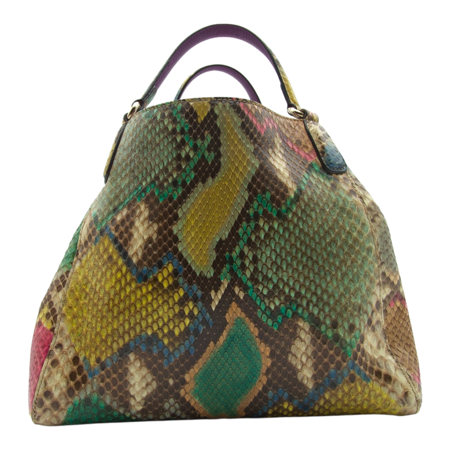 Gucci Python Soho Chain Tote, Multicolor