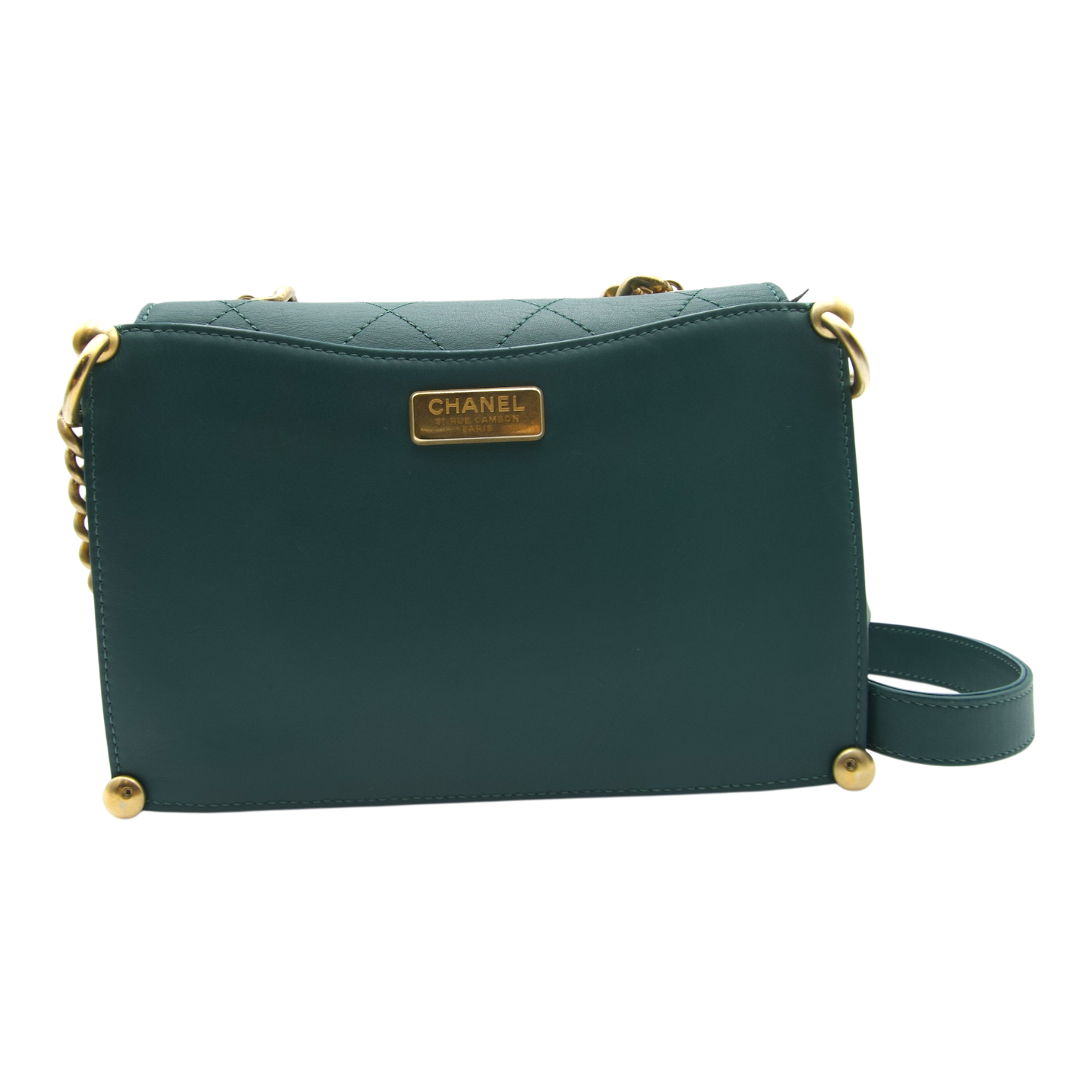 Chanel Small Flap Lambskin Green