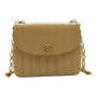 Chanel Mademoiselle Shoulder Bag Beige Bijoux Vintage