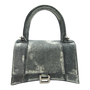 Balenciaga Hourglass Bag Distressed Denim