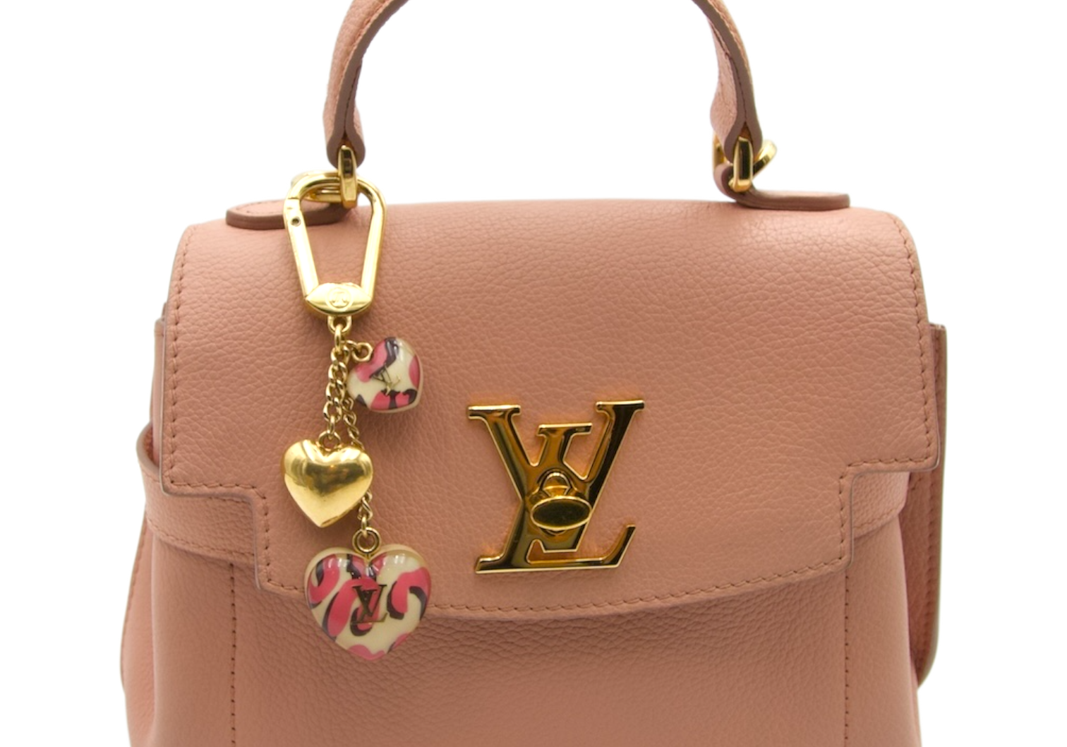 Louis Vuitton LockMe Ever Mini Bag & Hearts Charm