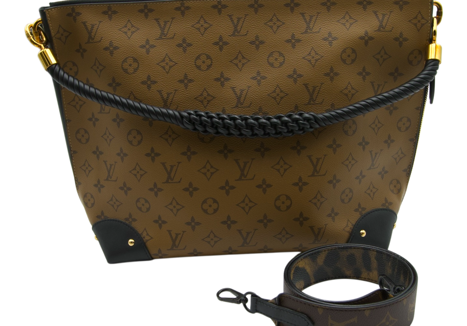 Louis Vuitton Triangle Softy Reverse Monogram Bag